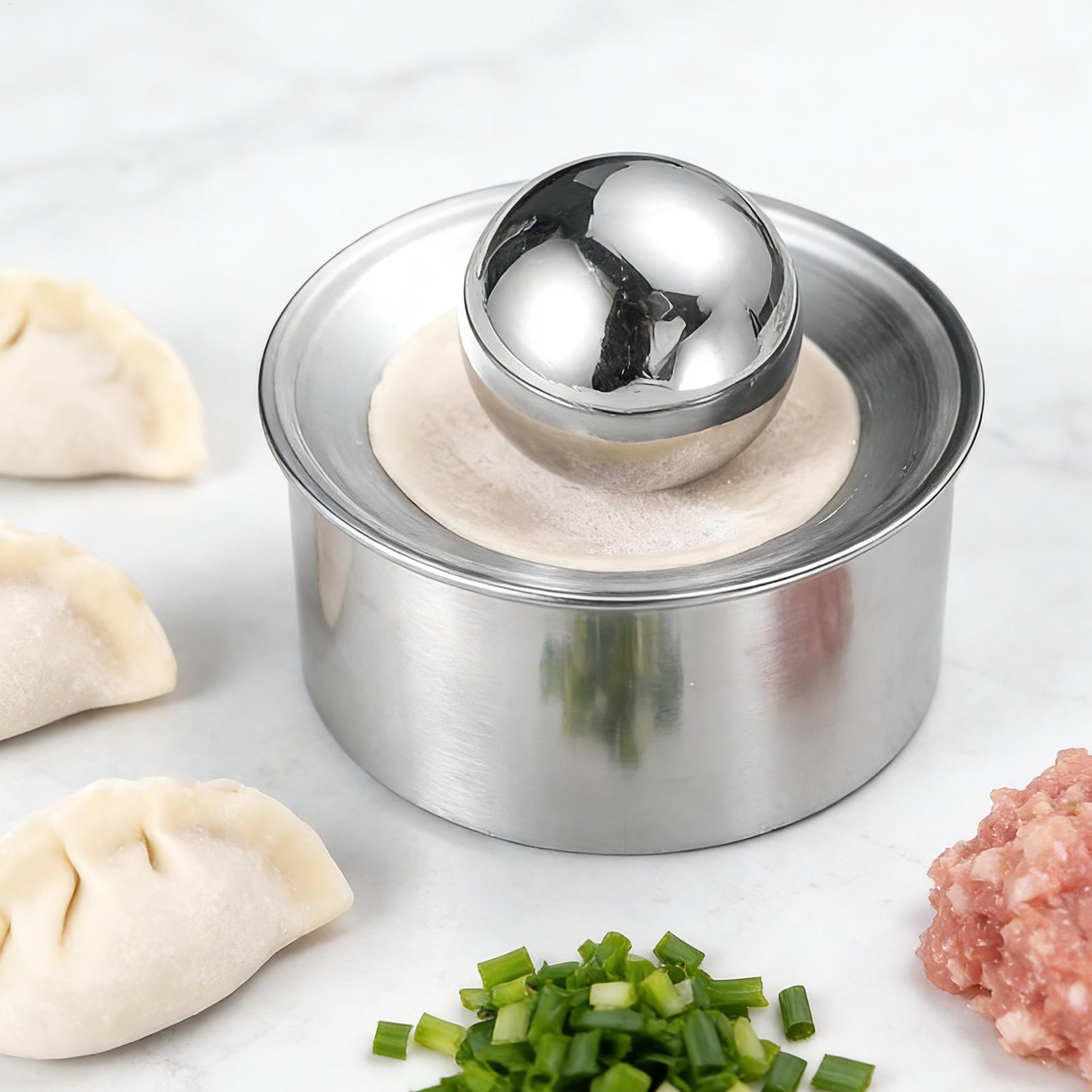 Dumpling Press Set - Manuelle Teigpresse für Dumplings, Teigblattformer für
