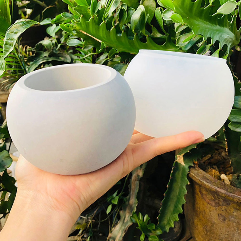 Potsticker Mold - Sphärische Blumentopf Silikonform DIY Kerze Tasse