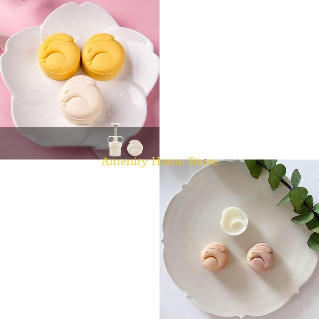 Bunny Cake Mold - F26C Mooncake Mold Mid-Autumn Festival Bunny