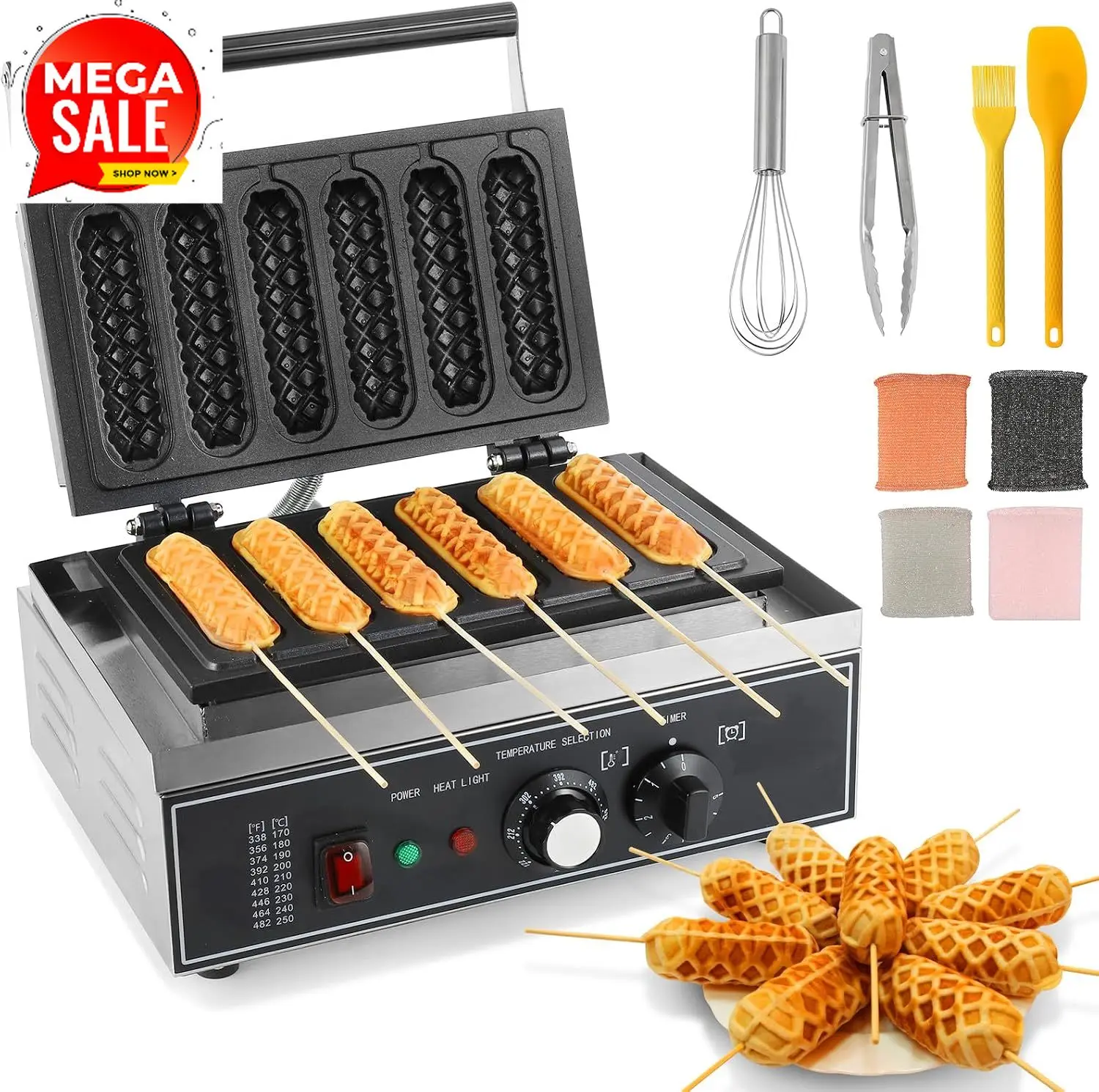 6-teiliger Corn-Dog-Maker, 155 – Corn Dog Stick Bewertung und Preis