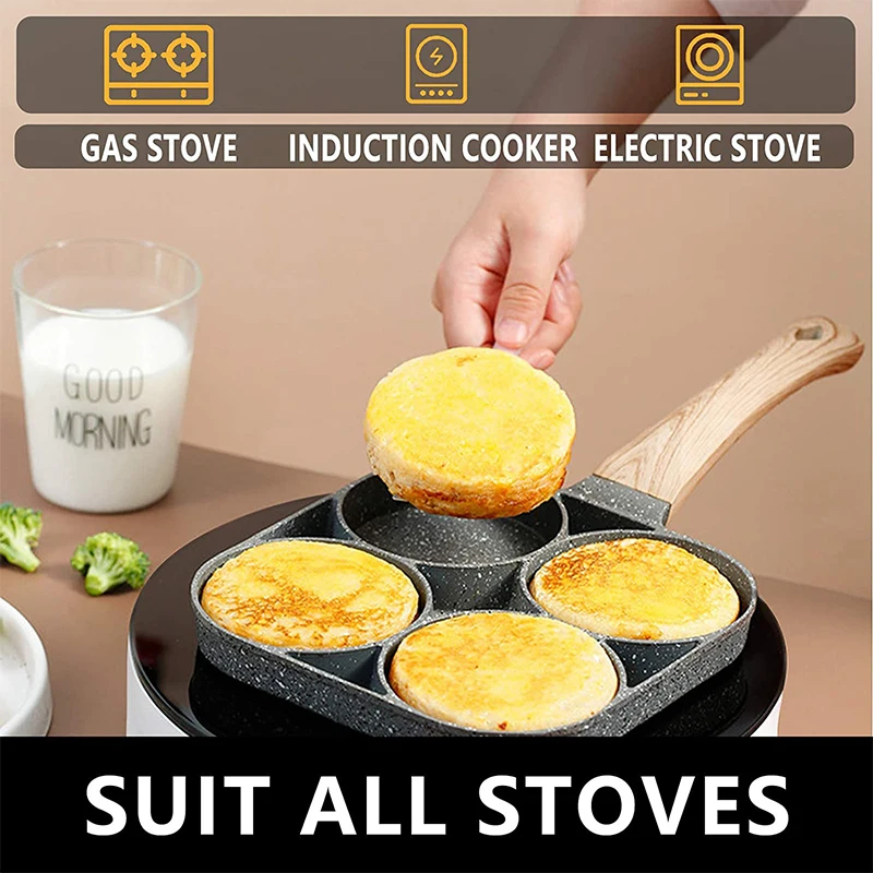 Eierpfanne für Pfannkuchen, 4- – Egg Waffle Pan Bewertung und Preis