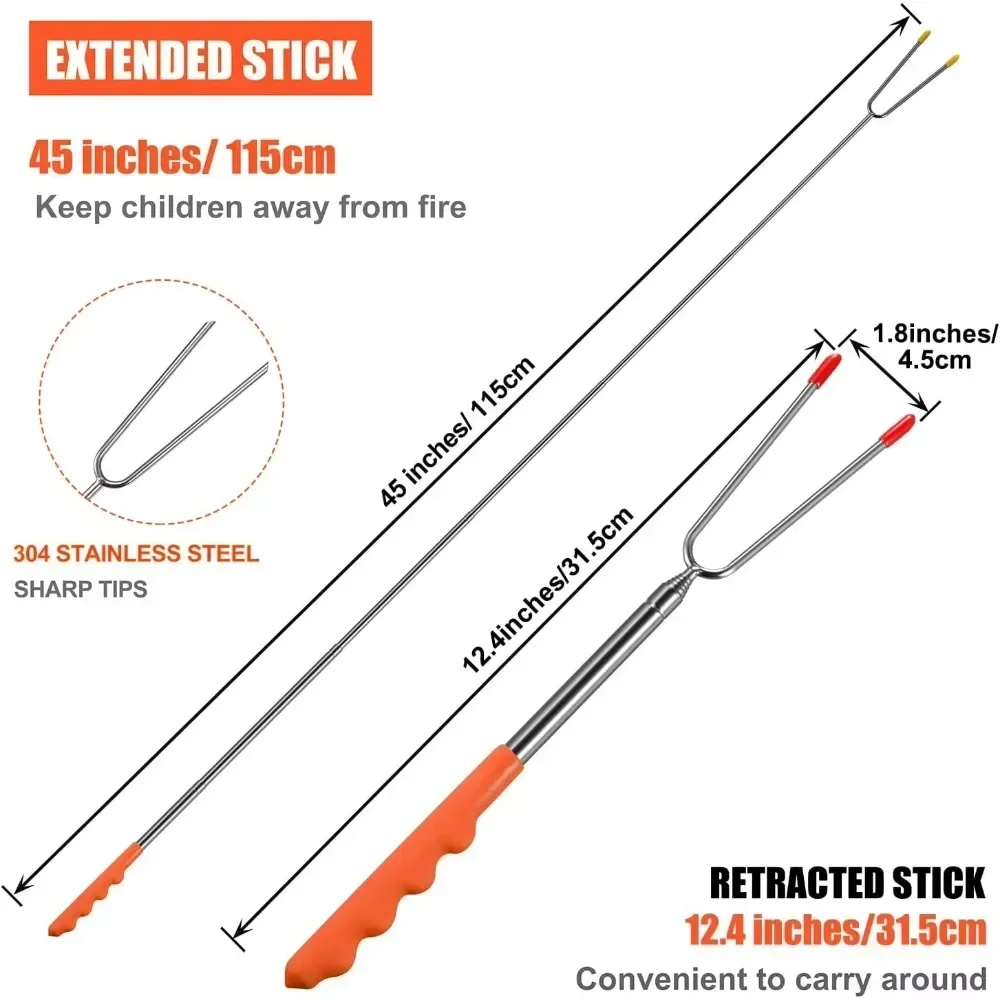 Neue BBQ-Gabeln, Teleskop-Gril – Corn Dog Stick Bewertung und Preis